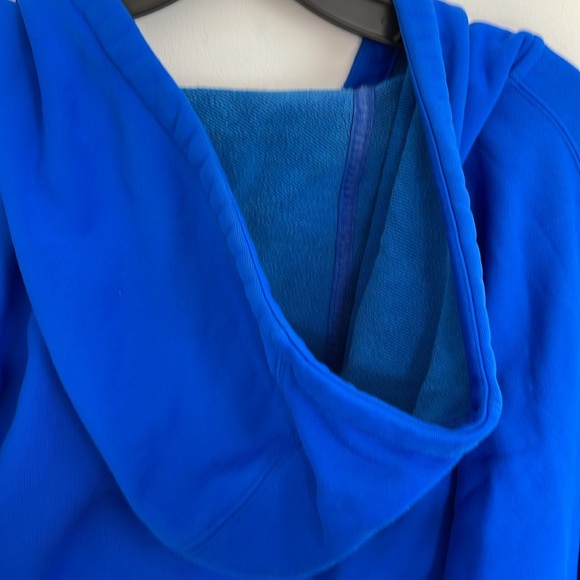 Nike Cropped Hooded Sweatshirt Jacket Medium Blue full zip 💙 - Picture 8 of 16